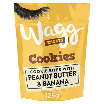 Galletas de mantequilla de maní Wagg con plátano 125G