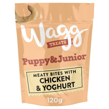 Wagg Puppy & Junior Treats con pollo y yogur 120G