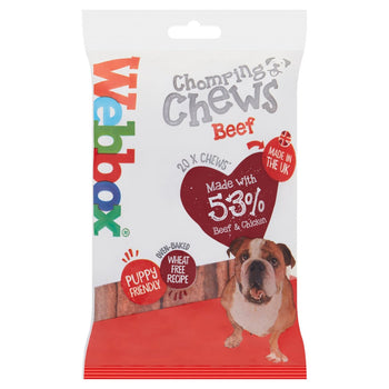 Webbox -Rindfleisch -Chomping -Kauthund 20 pro Pack