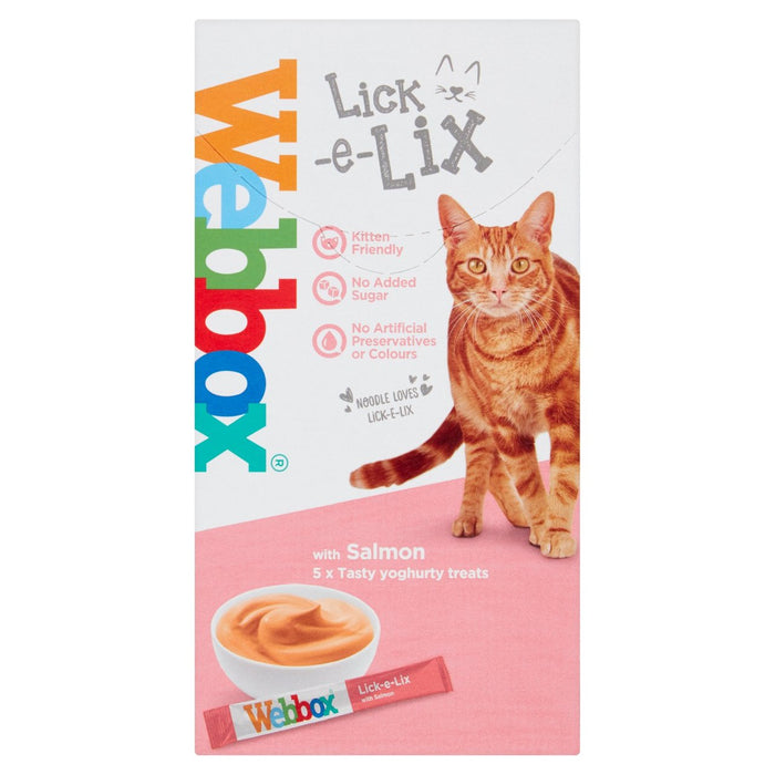 Webbox Cats Delight Lick e Lix Snack per gatti al salmone 5 x 15 g