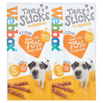 Webbox Dogs Freude 6 Leckere Stöcke mit Hühnchen 30g
