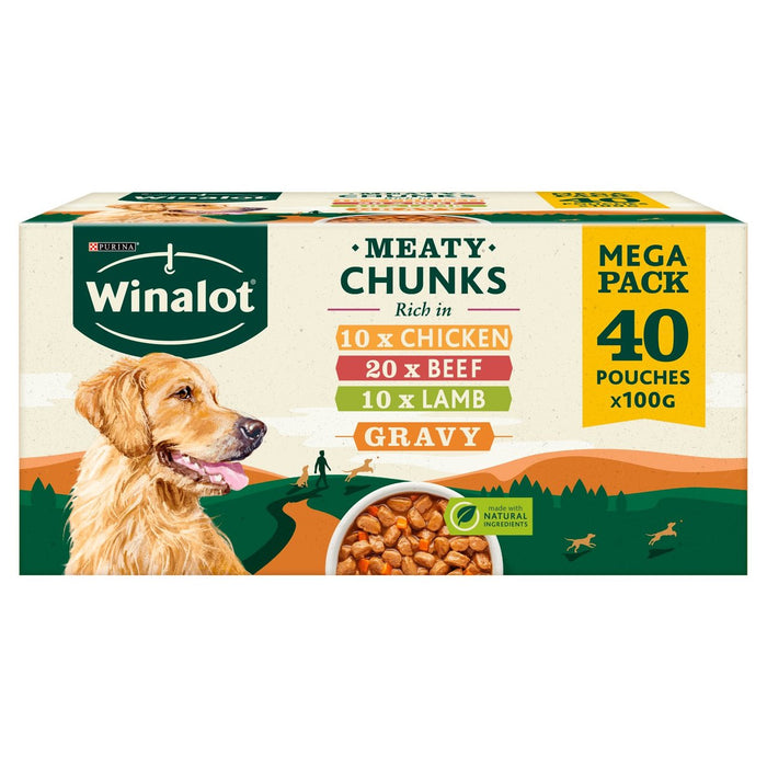 Buste di cibo per cani Winalot misto in salsa 40 x 100 g