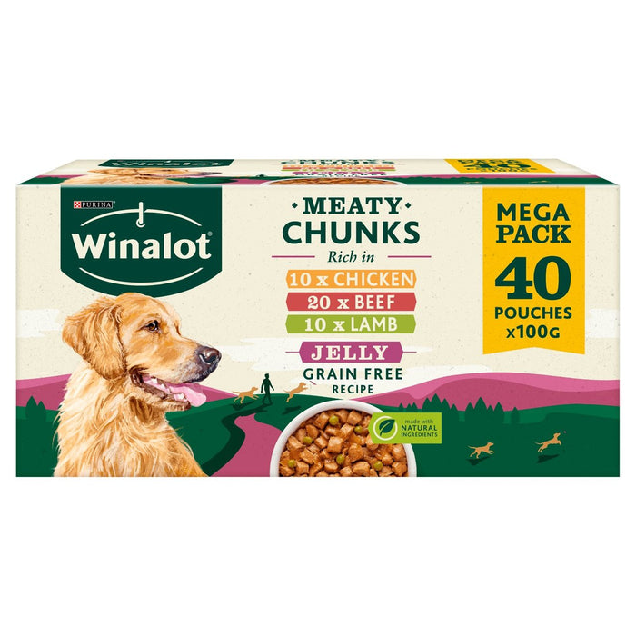 Winalot Hundefutterbeutel gemischt in Gelee 40 x 100g