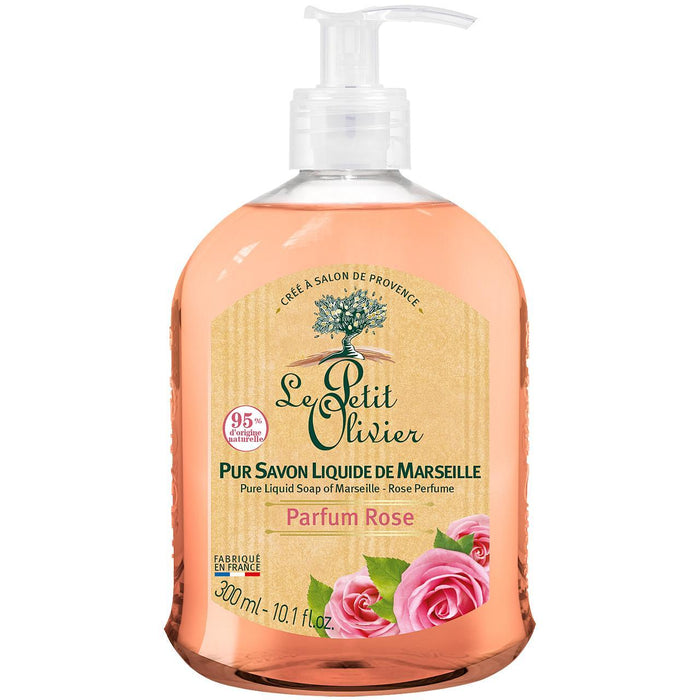 Le Petit Olivier Sapone Liquido Puro Alla Rosa Di Marsiglia 300ml