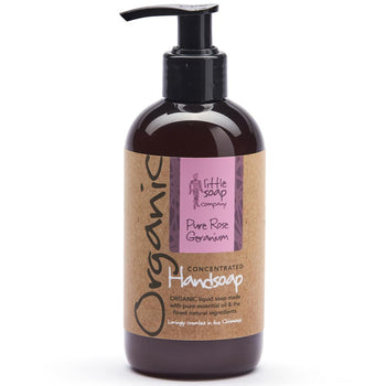 Little Soap Company Sapone liquido organico per le mani Geranio rosa 250 ml
