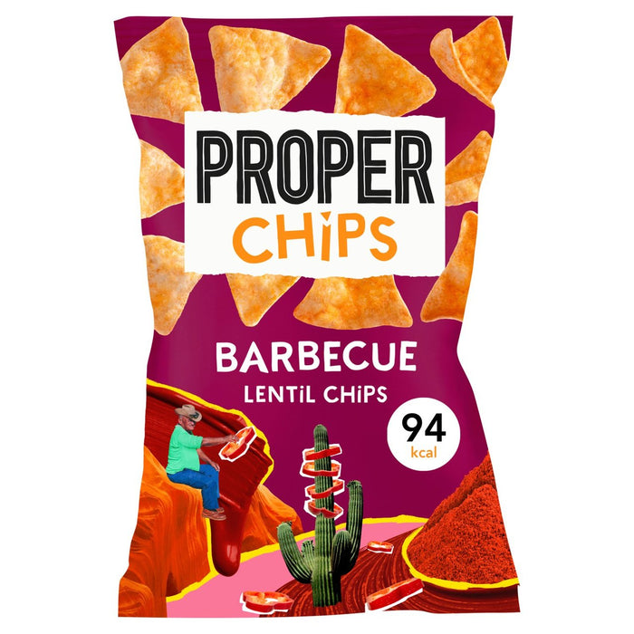 Properchips Tortilla Chips di lenticchie barbecue 20g