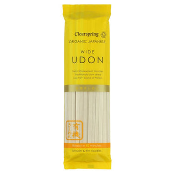 Tagliatelle Udon larghe giapponesi biologiche Clearspring 200 g