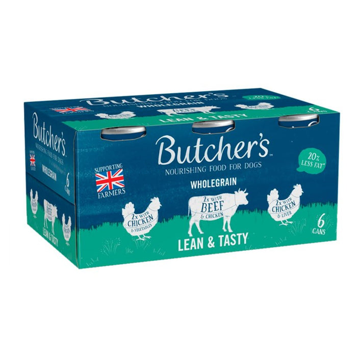 Butcher's Lean & Tasty Low Fat Dog Food Tins 6 x 400g