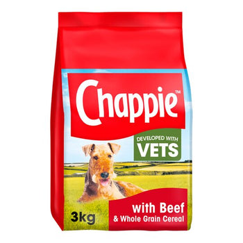 Chappie Complete Dry Dog Food Beef & Cereal 3kg
