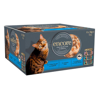 Encore Cat Lata Multipack Pescado 8 x 70g 