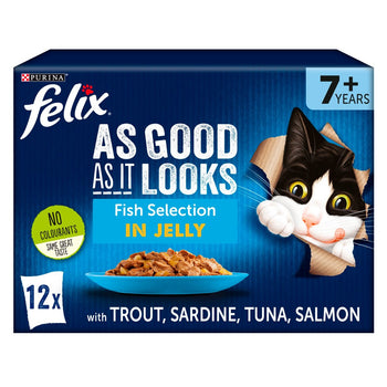 Felix As Good As It Looks Senior Cat Food Fish 12 x 100g
