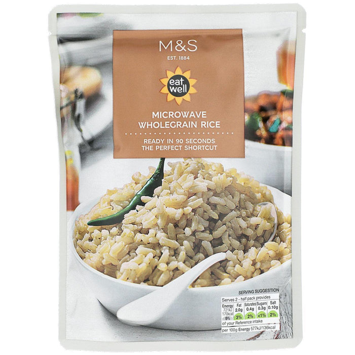 M&S Riso Integrale Microonde 250g