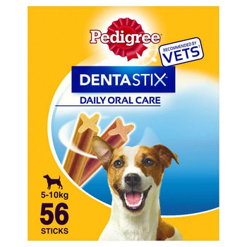 Pedigree DentaStix علاجات أسنان الكلاب الصغيرة اليومية للبالغين 56 × 16 جم