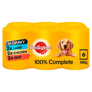 Pedigree Adulte Adult Wet Aliments Dogs Casses mixtes Sélection dans la sauce 6 x 400g