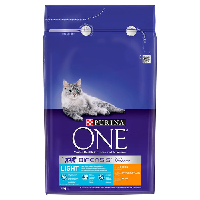 Purina ONE Light Cibo secco per gatti Pollo e Grano 3kg