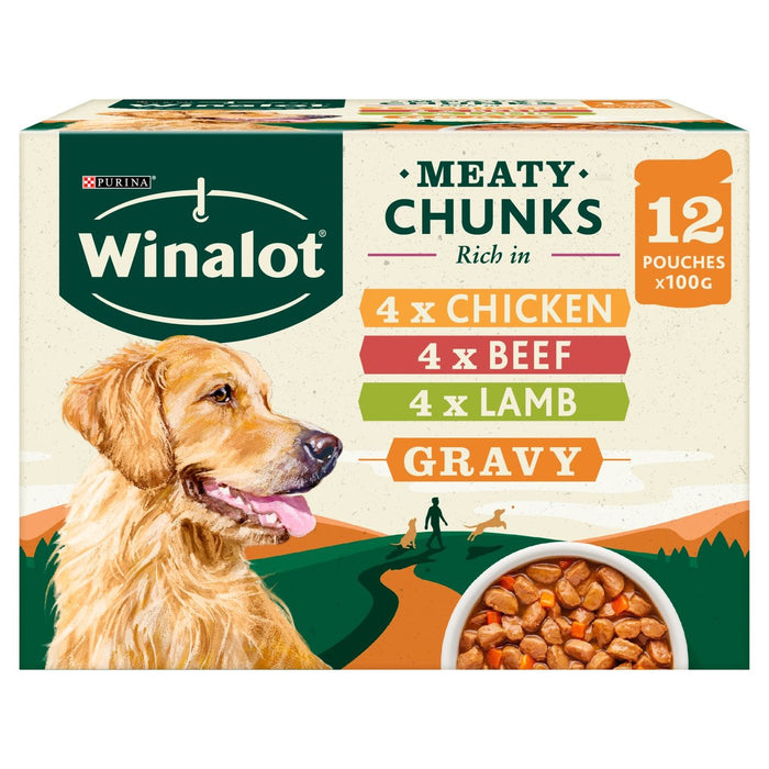 Buste di cibo per cani Winalot misto in salsa 12 x 100 g