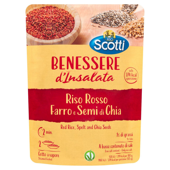 Riso Scotti Riso Rosso Farro Farro e Semi di Chia Microonde 250g
