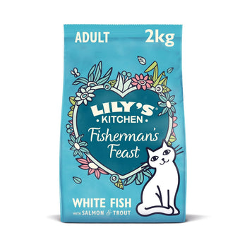 Lily's Kitchen Cat Fisherman's Feast White Fish with Salmon Dry Food 2kg