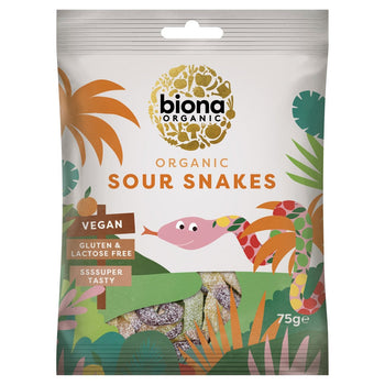 Biona Organic Sour Snakes 75g