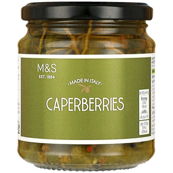 M&S fabriqué en Italie Caperberries 270g