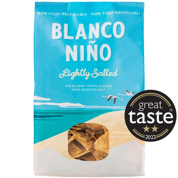 Blanco Nino Tortilla Chips Di Mais Bianco Leggermente Salate 170g