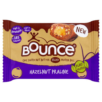 Palla proteica con pralina di nocciole ricoperta Bounce 40 g