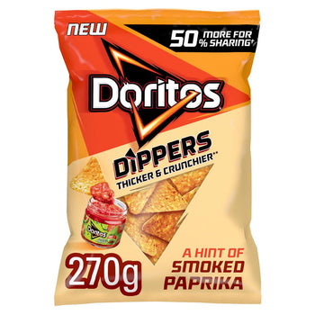 Doritos Dippers Hint of Paprika Sharing Tortilla Chips 270g